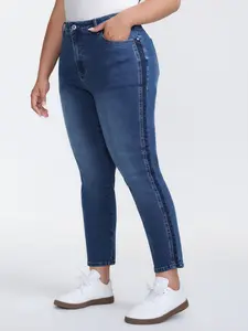 【Summer Turn-Up】【Mid Low Rise】BlOOMCHIC Plus Size Stretchy Mid-Rise Straight-Leg Jeans [M-6X] 2026 Summer Pick for Mother's Day