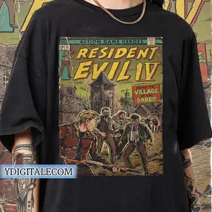 Vintage 90s Graphic Style Resident Evil T-shirt, Retro Game Resident Evil