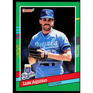 Luis Aquino 1991 Donruss #718b Kansas City Royals