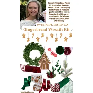 Gingerbread Wreath Kit By Sweet Girl Design Co