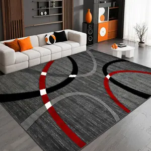 Velvet soft and comfortable patterned printed carpet, Abstract Rugs, Decorative Area Rug, Contemporary Rugs, suitable for multiple scenarios, available in various sizes, soft and non-shedding.