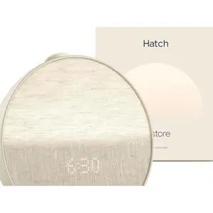 Hatch Restore 3 Sunrise Alarm Clock, Sound Machine, Smart Light (Putty) - White Noise, Screen-Free Sleep Routine