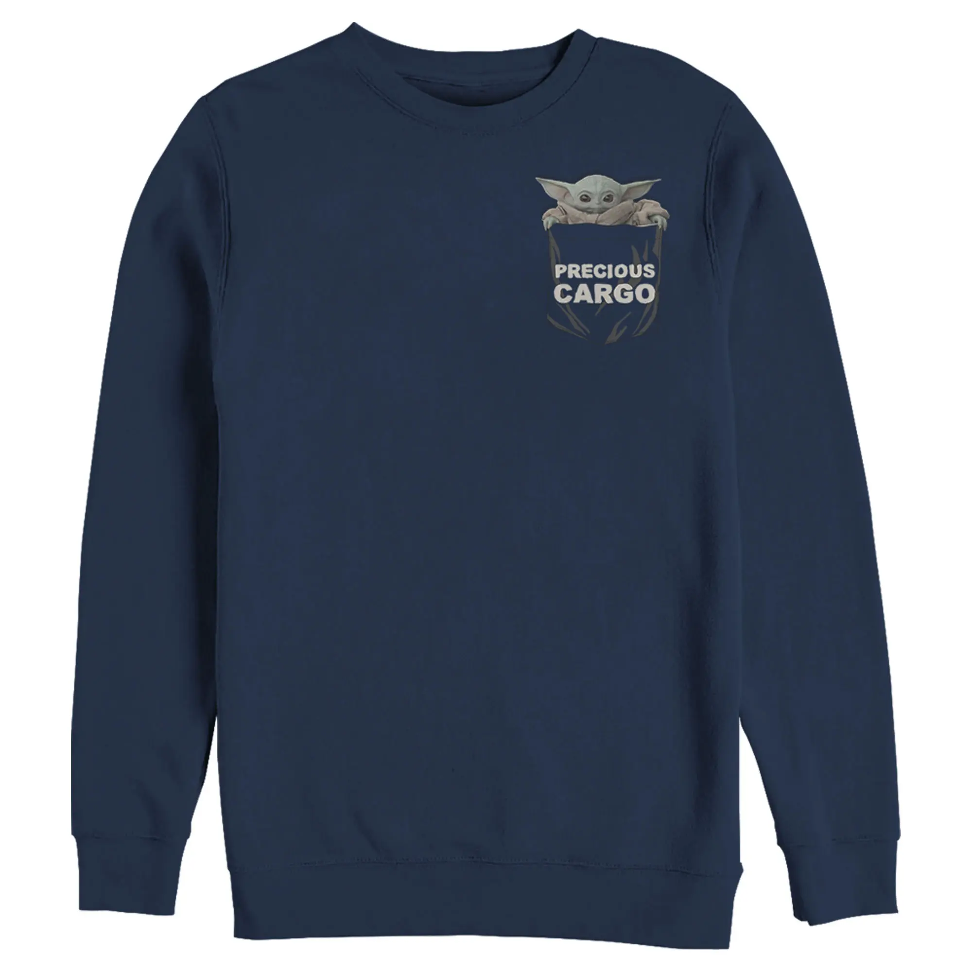 Men's Star Wars The Mandalorian The Child Precious Cargo Pocket Sweatshirt