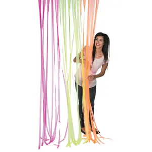 Neon Fringe Door Curtain