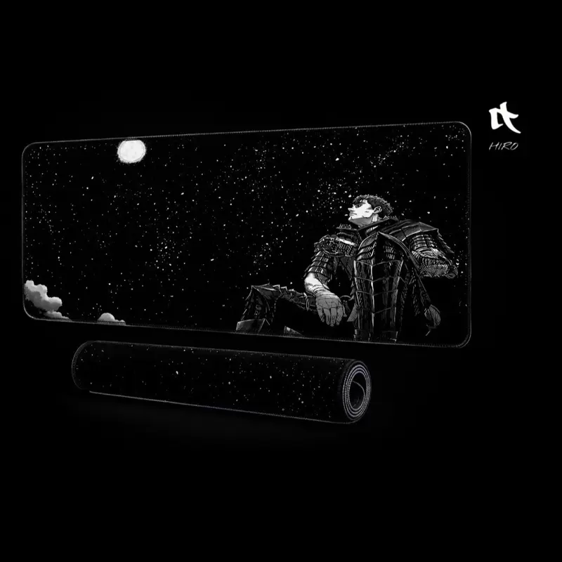 Anime Starry Night Extra Large Mouse Pad, Gaming Desk Mat, Big Keyboard Pad , Washable, Rubber Non-Slip Bottom, Stitched Edge, Gift Mouse Pad, Desk Protector, Study Pad, Multiple Sizes Available, Computer Keyboard Mat, Laptop Pad, For School Supplies, Bac