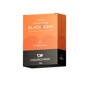ChurchWin African Black Soap with African Honey (5.3 oz) Gentle Nourishing Cleanser & Body Wash. Cocoa & Shea Natural Comfort. Vitamins A, E & Iron. Tackles Acne & Eczema