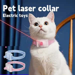 New pet toys: Laser pet collar(Neck circumference: 24cm-34cm), self-entertaining cat toy, cat teaser wand, laser pointer for cats, interactive cat toy.