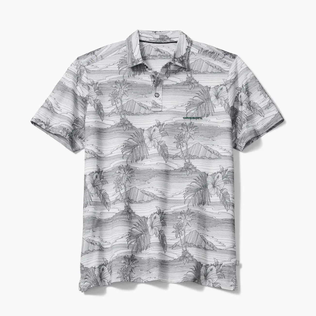 Oregon Ducks Tommy Bahama Corsica Coast IslandZone Polo - Gray
