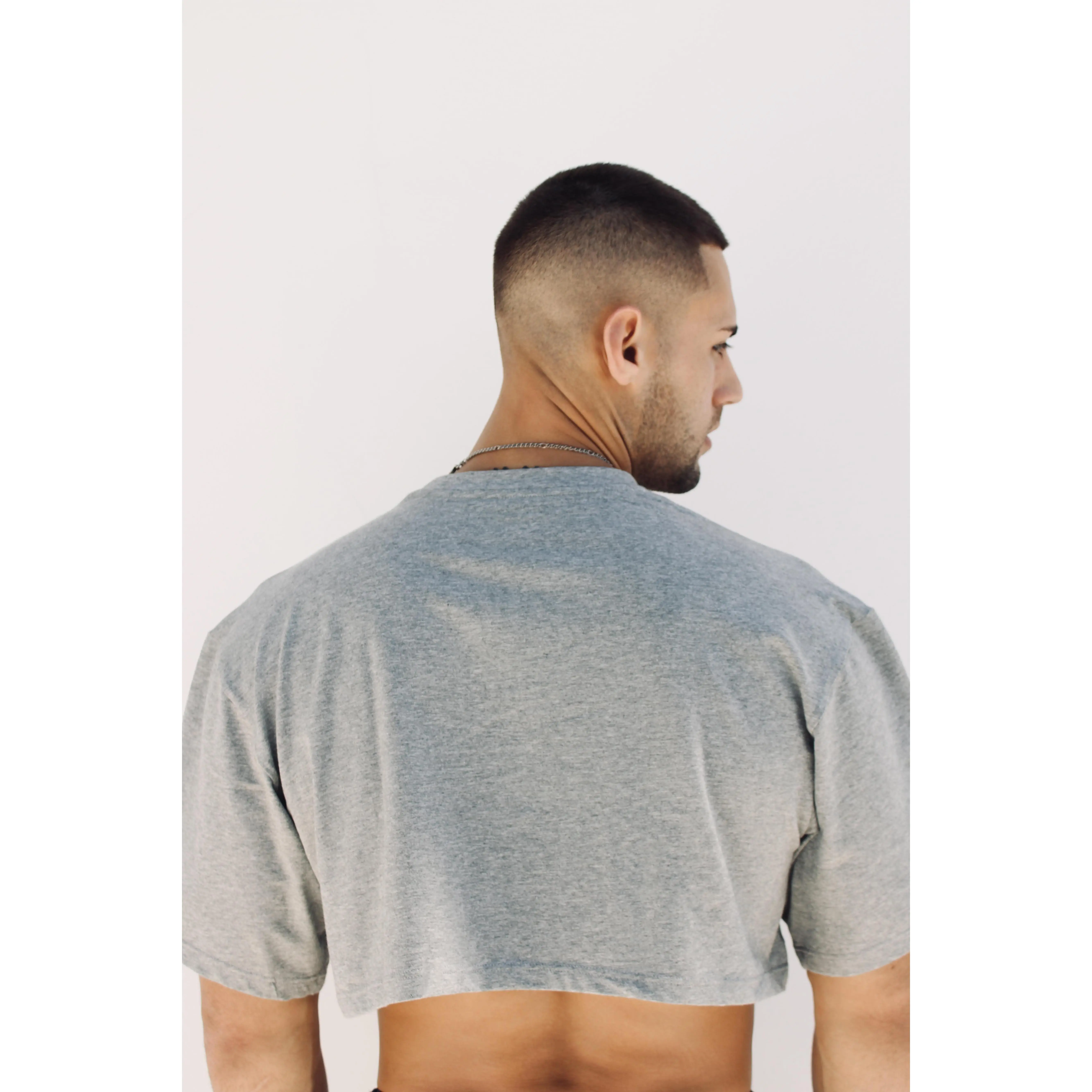 Oversized Crop Top - Gray by Abel P Comfort - TikTok Shop