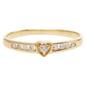 Au750 Diamond Heart Motif Ring oka