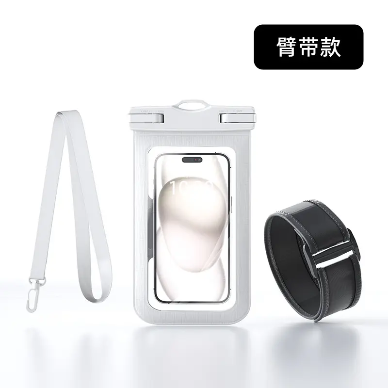 White (single hook with arm strap)