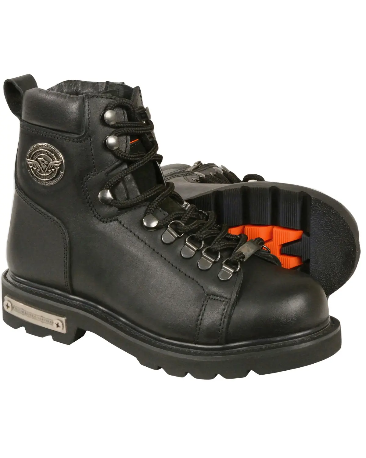 Milwaukee Leather Women's Women'S Lace To Toe Side Zipper Boot Square - Mbl200