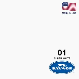 Savage Seamless Background Paper 26" x 12 yd Super White