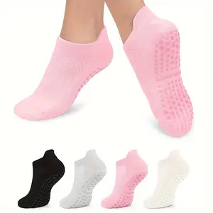 Women's Non-Slip Pilates Socks with Pads, Barefoot Fitness Yoga Socks, Better Grip & Comfort, Suitable for Gym & Home Workouts