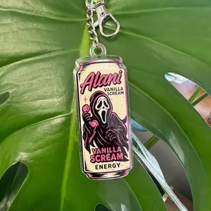 Horror Ghostface Alani Inspired Keychain: Spooky Scream Movie Bag Charm