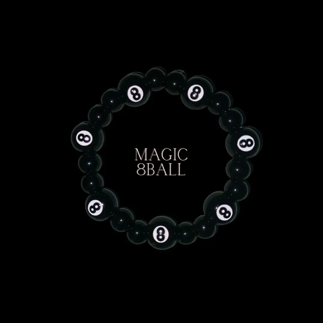 Magic 8 ball bracelet