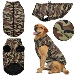 Winter Dog Coat - Waterproof Camouflage Jacket for Large Dogs, Labrador & Pets