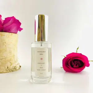 ROSEWATER + ALOE FACE TONER/MIST. Hydrates. Calms. Tones. Heals.