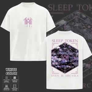 Retro Sleep Token ‘Even in Arcadia’ Purple Hex Symbol Heavy Metal T-Shirt, Vintage Metal Band Tee, Dark Aesthetic Graphic Shirt, Alternative Rock Music Tee, Gift for Men & Women, Gothic Punk Emo Grunge Y2K Outfits