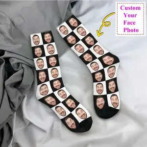 Personalized Face Photo Custom Dress Socks