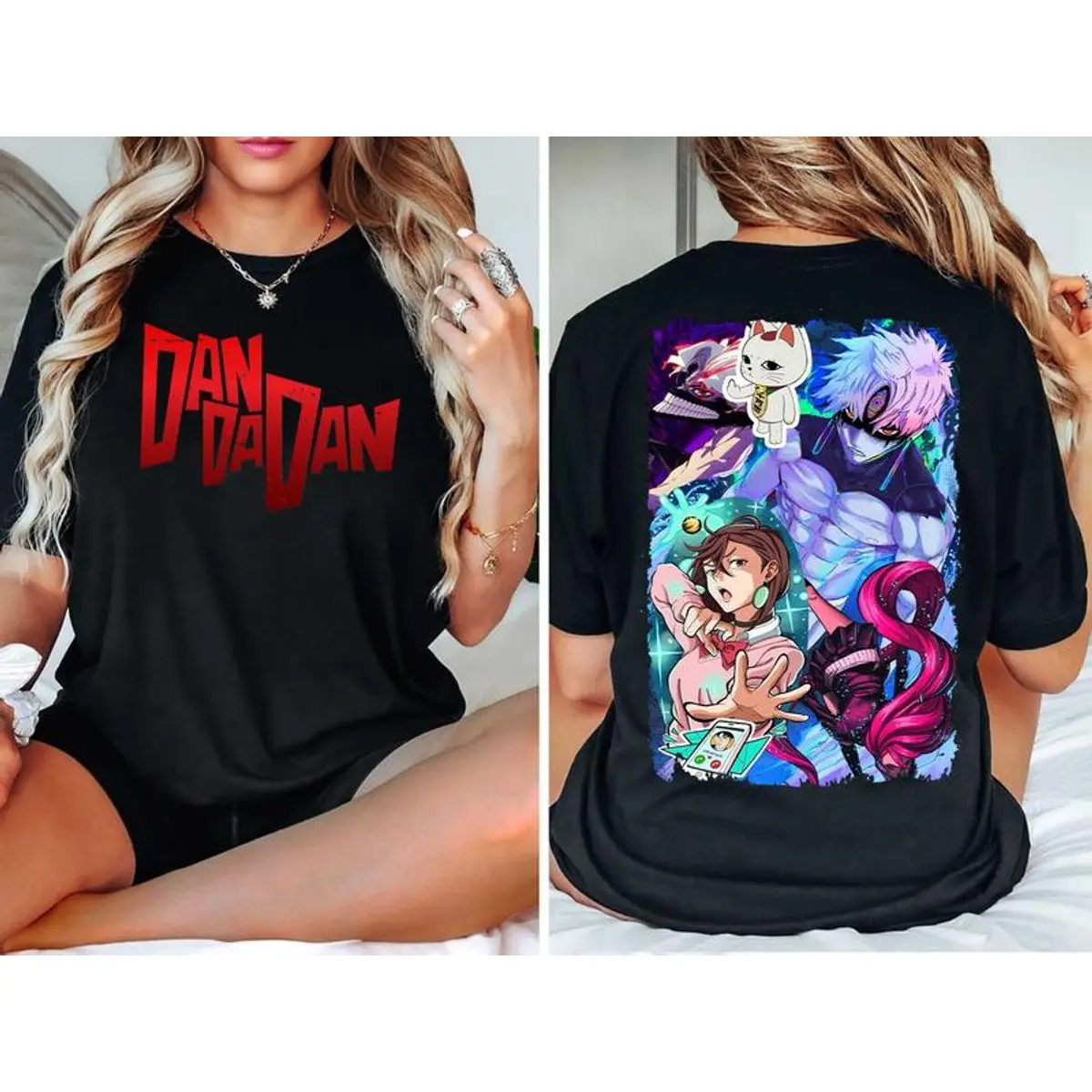 Dandadan Character Shirt, Dandadan Anime Tshirt, Turbo Granny, Momo Ayase, Anime Tee, Gift For Fan, Unisex Short Sleeve Tee