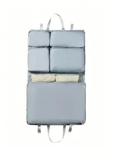 Foldable Travel Organizer Bag, Multi-Functional Hanging Storage Bag, Clothes Sorting Bag, Luggage Organization, Essential Travel Accessory, Travel Packing Cubes
