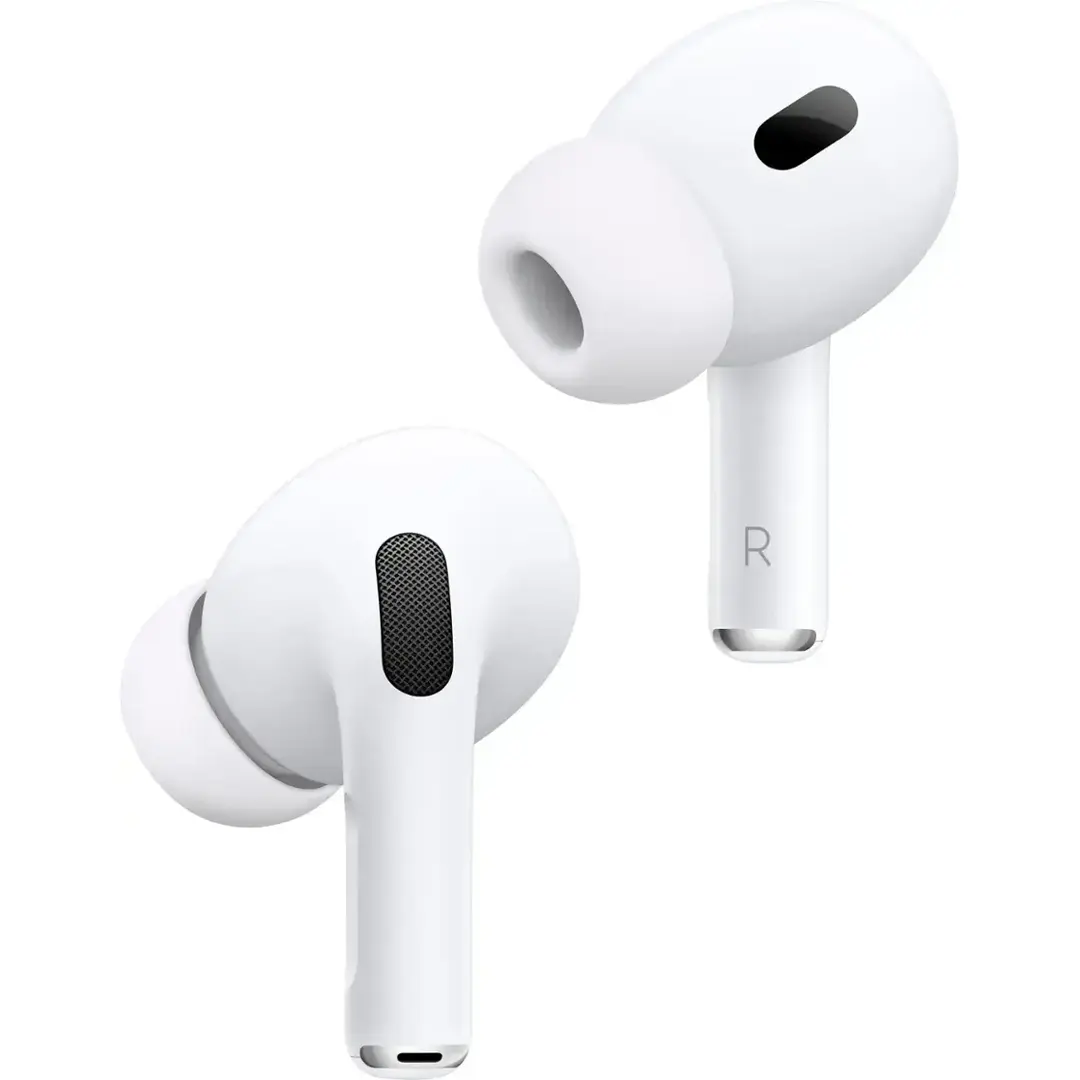 Apple - AirPods Pro 2, Wireless Active Noise Cancelling Earbuds with Hearing Aid Feature - White Apple - AirPods Pro 2, Wireless Active Noise Cancelling Earbuds with Hearing Aid Feature - White