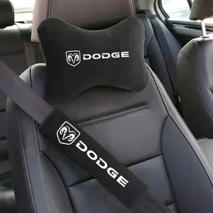 Car Seat Belt Protect Shoulder Pads Cervical Spine Headrest Neck Pillow For Dodge Durango Caliber Dakota Neon SXT Nitro Avenger