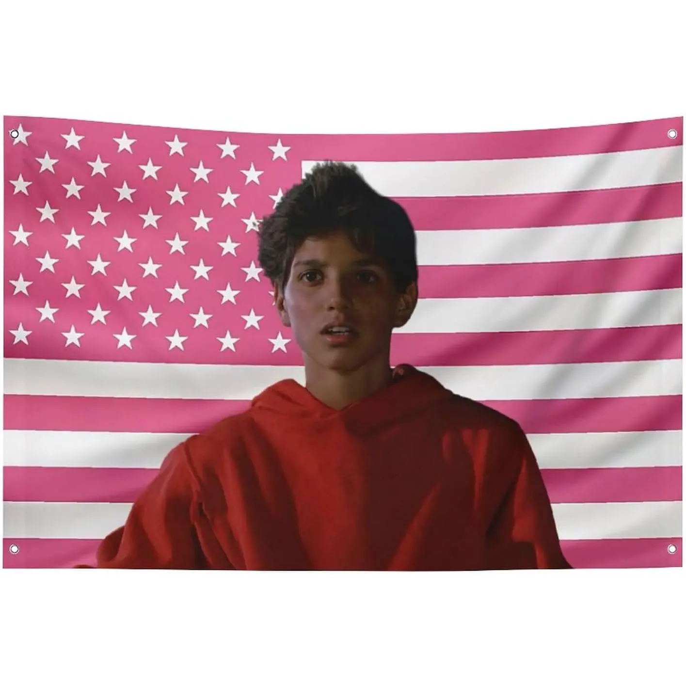 Tapestry America Funny Ralph Pink Flag 3x5 Feet Wall Hanging Poster Holiday Macchio Gift Wall Decor Bedroom Living Room Dorm Concert 35x59 in