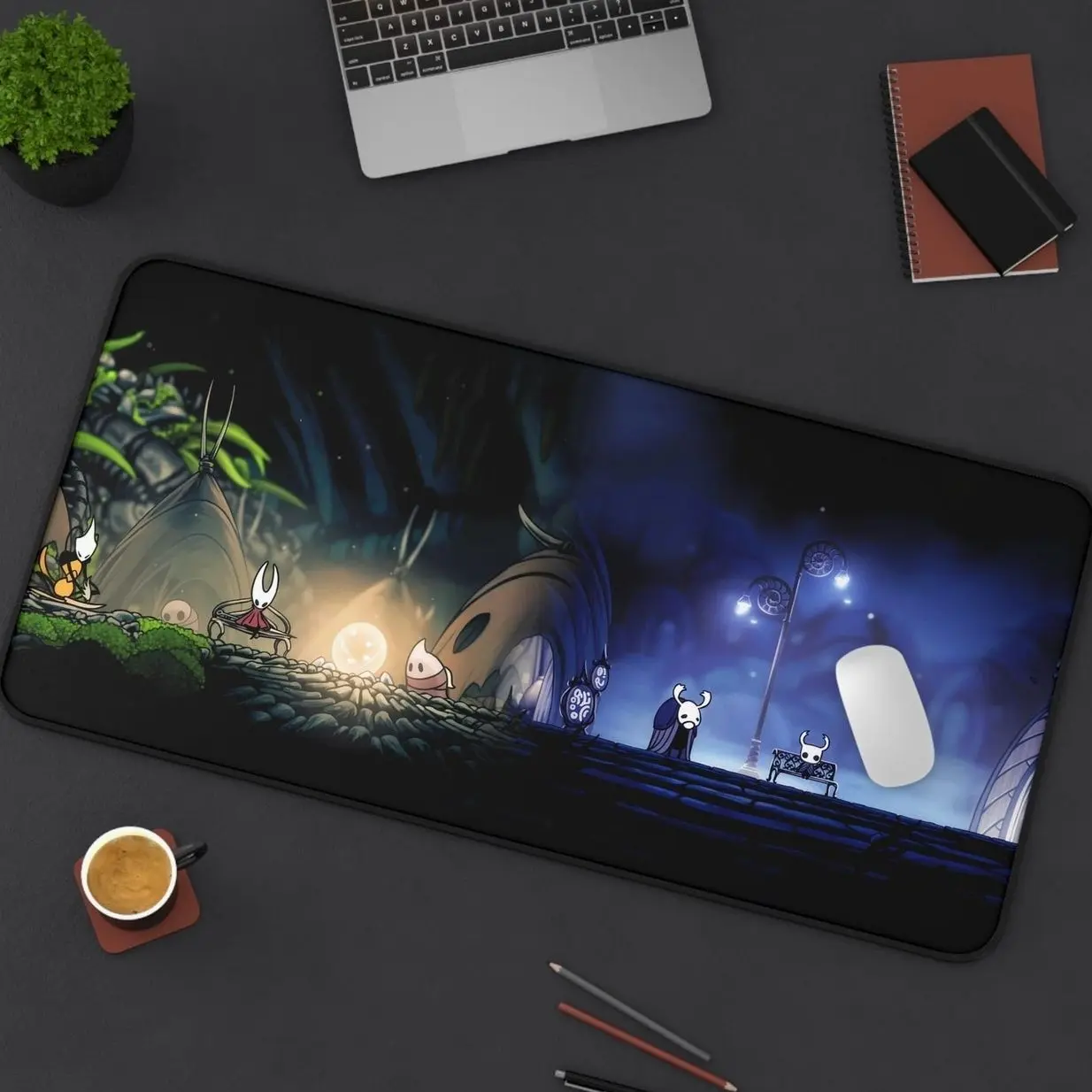 Hollow Knight Silksong Bench Rest Desk Mat, High-Quality Desk Mat, Silksong Merch, Gaming Desk Mat, Long Mouse Pad, Unique Gift for Gamers