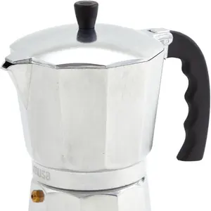 USA B120-42V Aluminum Espresso Stovetop Coffeemaker 3-Cup, Silver (Pack of 1)
