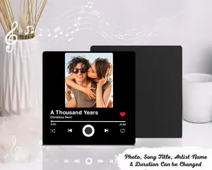 Valentine Gift, Custom Couple Photo And Spotify Song, Personalized Music Fridge Magnet That Can Play Songs, Gift For Husband Wife, Anniversary