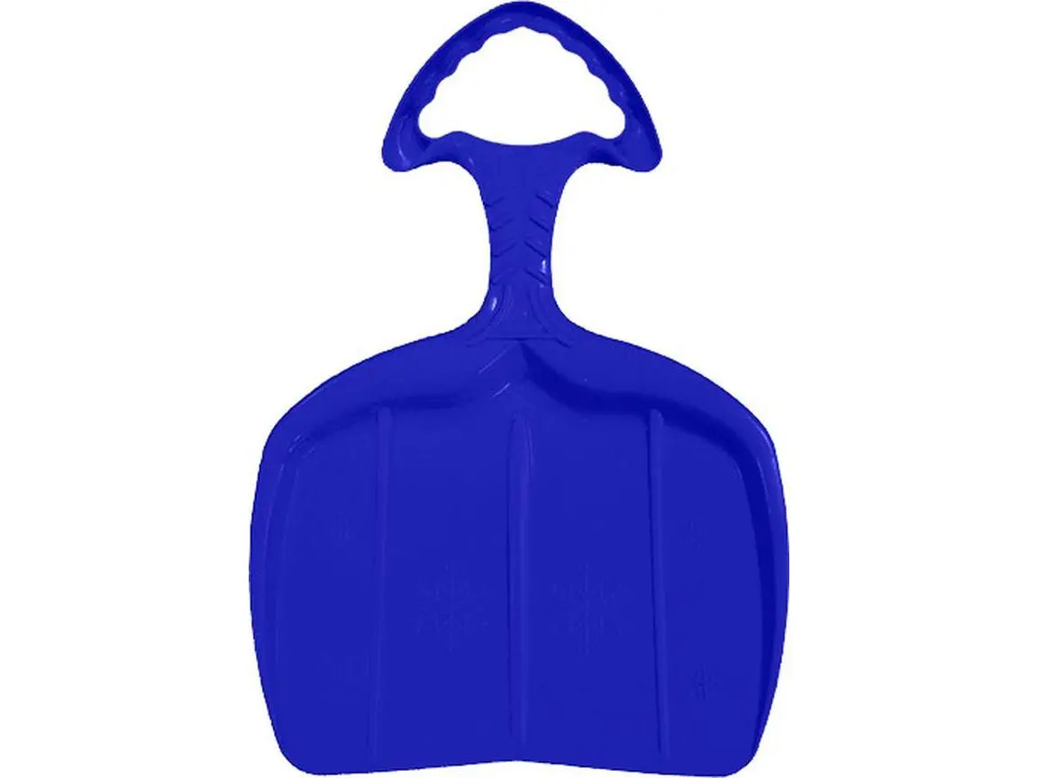 212 MAIN Lightweight Plastic Shovel Sled for Kids, Blue Winter Toy with Handle for Sledding Fun, 0.6x14.3x21"