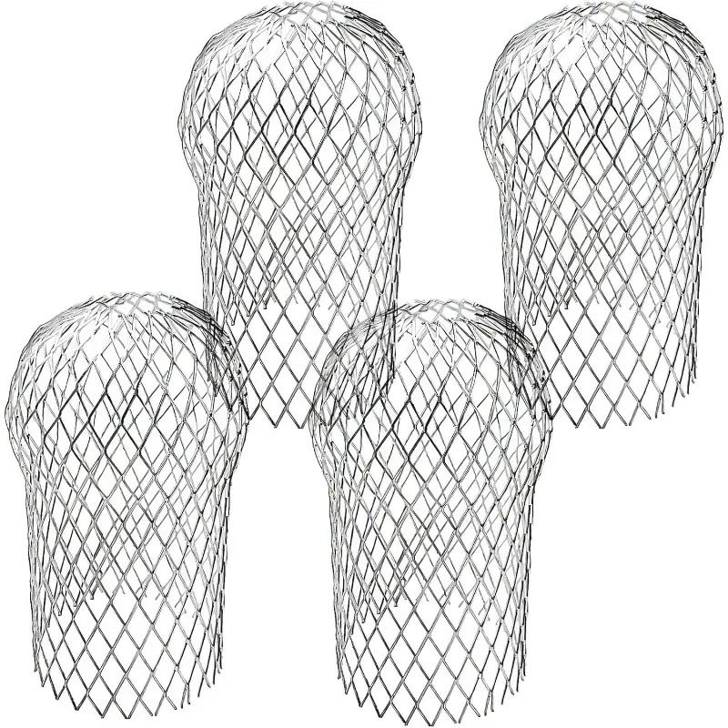 4 Pack Gutter Downsport Guards,Expandable Aluminium Gutter Downspout Protectors,Leaf Filter Strainer for Preventing Blockage Debris and Rodents from Clogging