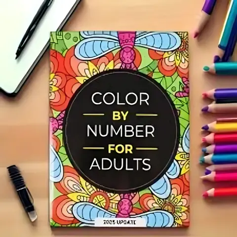Adult Coloring Book for Relaxation and Stress Relief, Creative Art Therapy Activity, Perfect Gift for Artists and Creatives