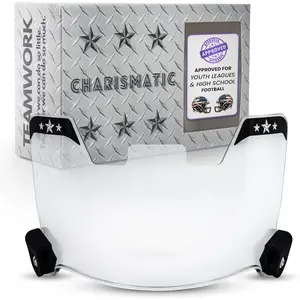 Clear Football Visor - Football Visors for Helmet - Football Helmet Visor Fits Adult & Youth Football Helmets - Anti-Fog, Scratch Resistant Clear Visor Football Face Shield