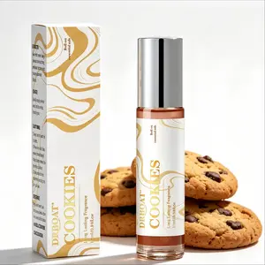 10ML Dubai Cookies Pheromone Oil, Long Lasting Roll on Perfume Oil, Sweet Eau De Toilette for Women, Dating Fragrance Oil