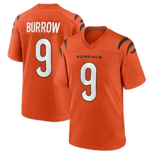 Joe Burrow #9 Orange Jersey Shirt - USA Football Team Jersey for Men