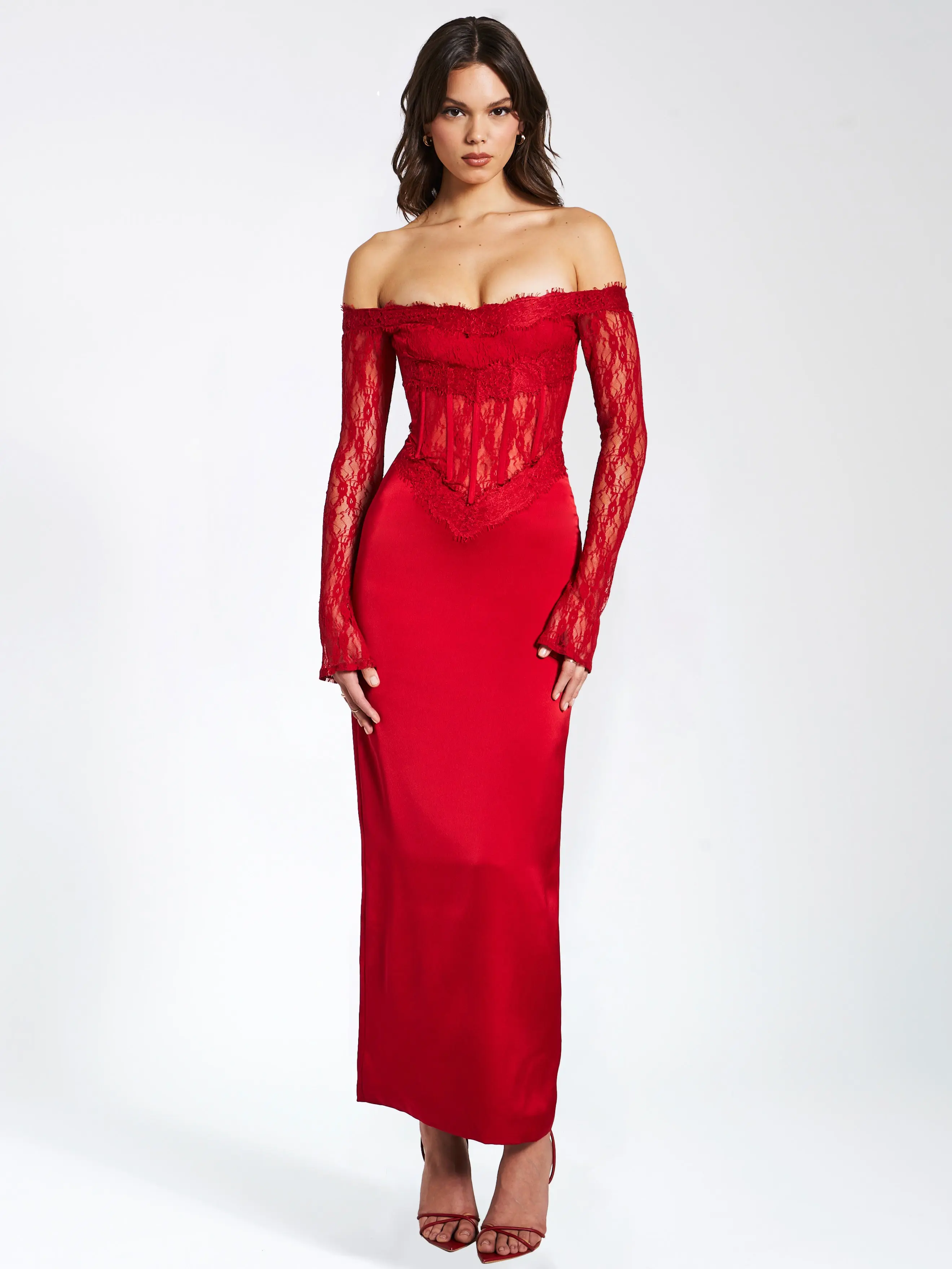 amilia geometric lace midi-dress Marcella Women's Amelia Dress main image 1