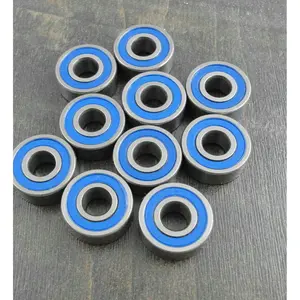 3/16x1/2x0.196 Stainless Rubber Sealed Ball Bearings R3-2 2RS (10pcs)
