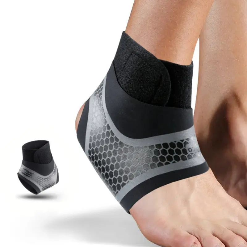Breathable Adjustable Plain Ankle Compression Support Strap Ankle Wrap for Sprained Ankle for Sports, Fitness, Running, Hiking, Cycling, Tennis, Football, Etc