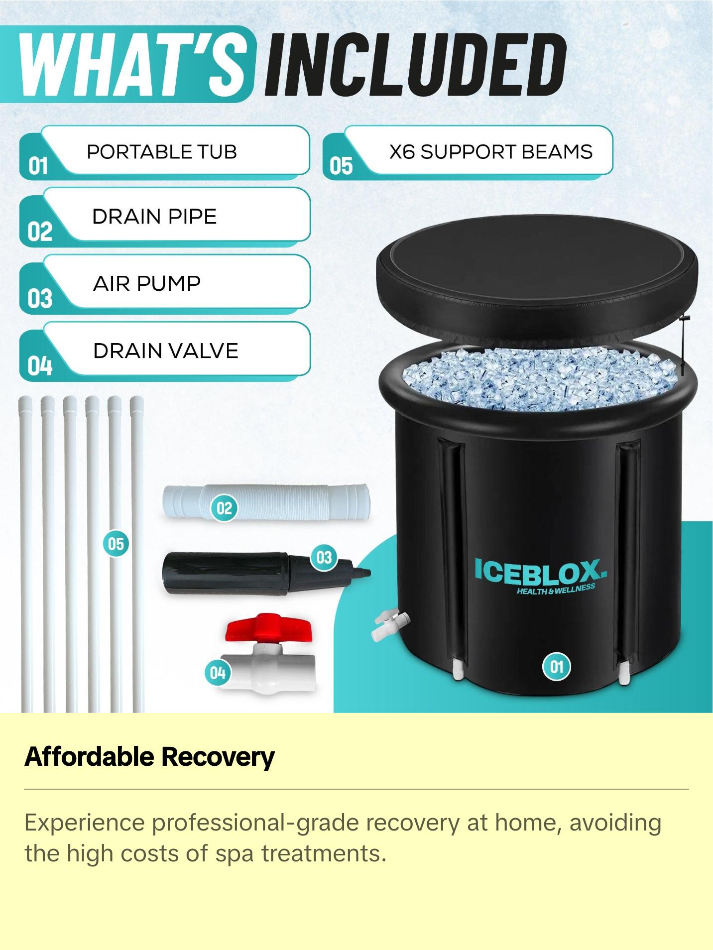 ICEBLOX Portable Ice Bath Tub for Ultimate Recovery