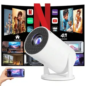 Mini Projector with WiFi and Bluetooth, Support 4K 1080P Portable Projector, Smart Android 11 HY300 PRO HIFI Projectors, Auto Keystone Correction, 180 ° Rotatable Wireless Charging Case Cleaning Kit Over-Ear Noise-Cancelling Headphones speaker Bluetooth