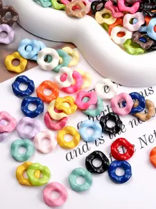 50 Pcs Wave Acrylic Spacers for Pen Making, Perfect for DIY Projects & Handmade Pens, Durable Lightweight Design, All Seasons Use, Bead Assortment