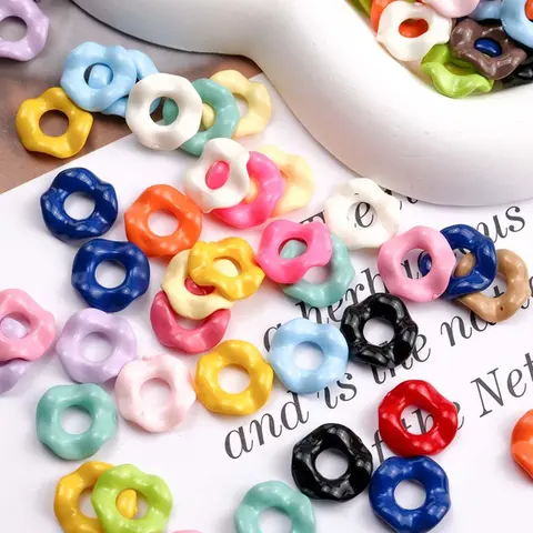 50 Pcs Wave Acrylic Spacers for Pen Making, Perfect for DIY Projects, Handicraft & Handmade Pens, Durable Lightweight Design, All Seasons Use, Bead Assortment, Handcraft