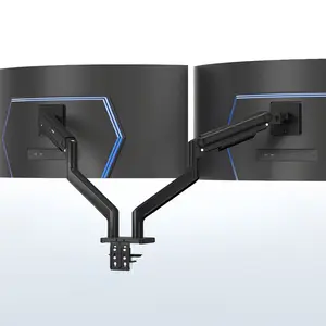 Mechanical Arm Dual Ultrawide Monitor Desk Mount - Up to 45" Screens