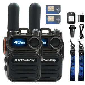 M11 Global Walkie Talkie 2-Pack with Unlimited Range - 2 Way Radio Long Range with Sim Card Audio interphone 5000 kilometer intercom Set Communication