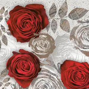 Flowers Napkins Rose Decorative Floral Paper Decoupage Napkin #5171