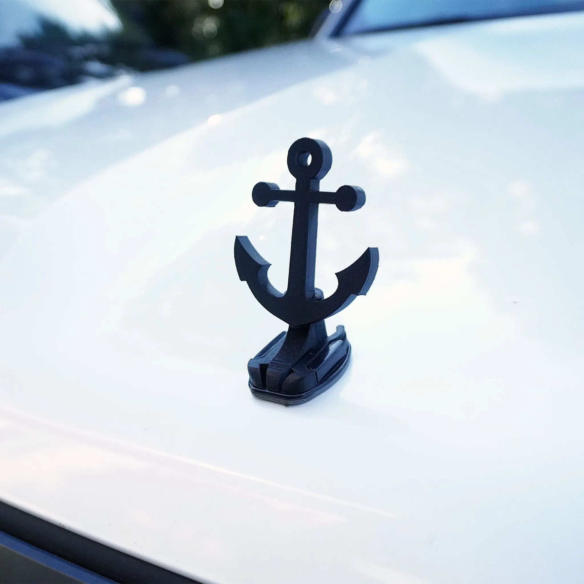 Black Anchor Ornament