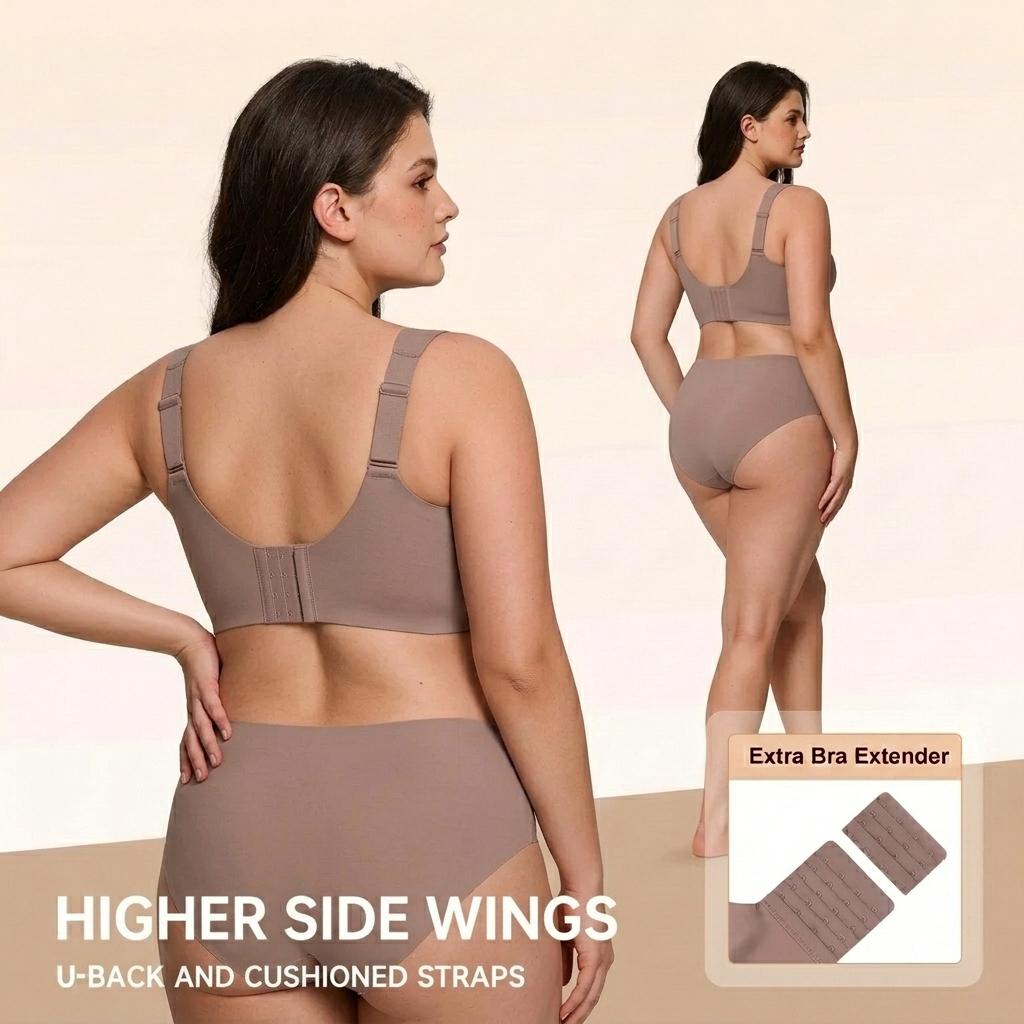 Women Jelly Bras  Wirefree Bras Full Coverage  Everyday Bras Comfortable Wireless Padded Tshirt Bra for All-Day Fit